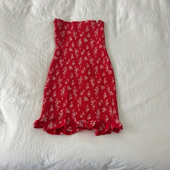 Reformation Red Tube Dress - Picture 5 of 7